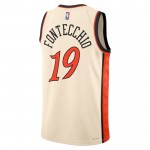 Detroit Pistons Trikot Simone Fontecchio Nike 2024-25 City Edition Weiß Swingman - Herren
